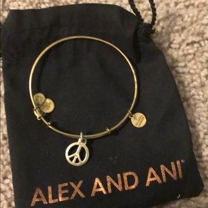 Alex and Ani peace sign bracelet